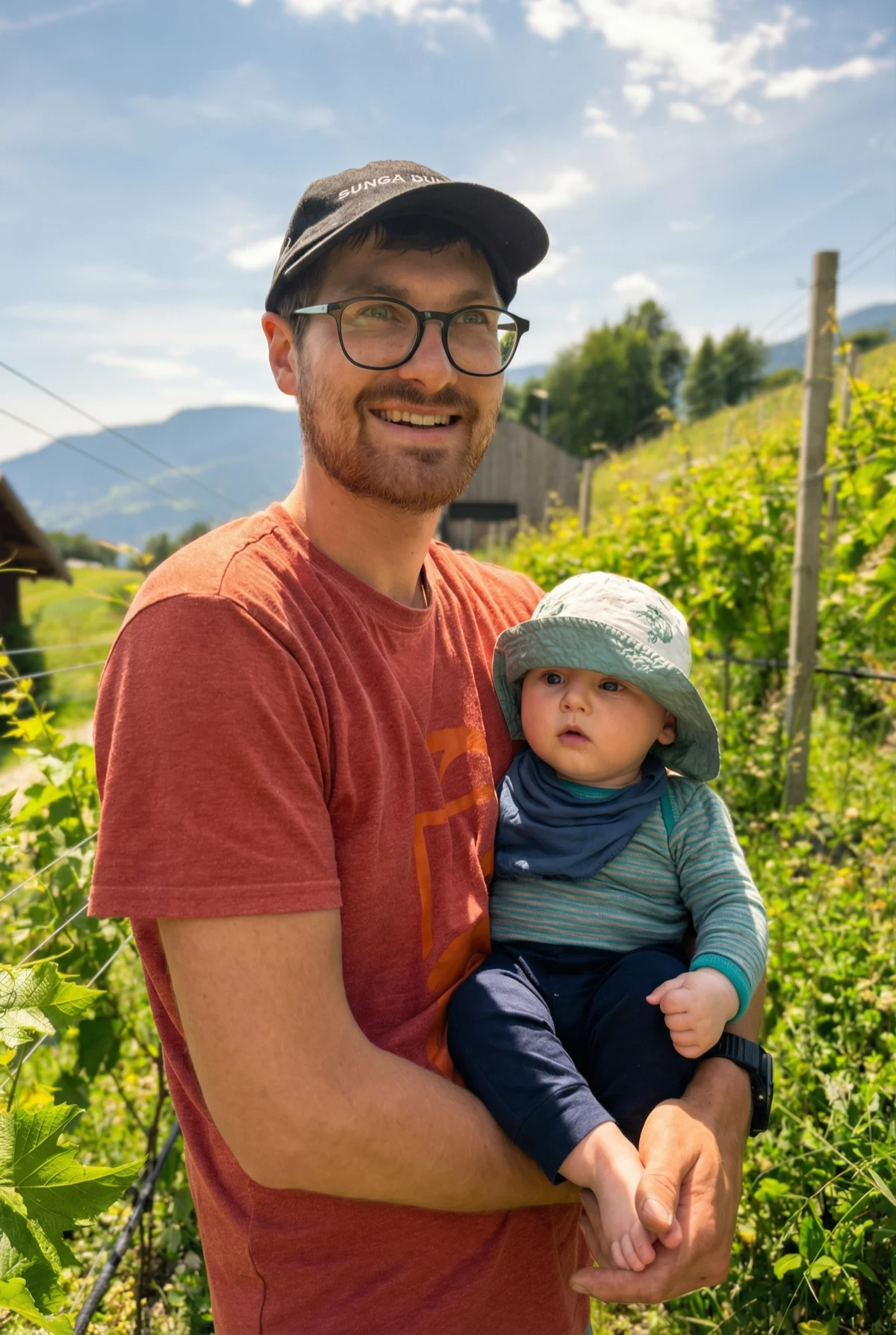 Jonas Dorfmann im Weinberg